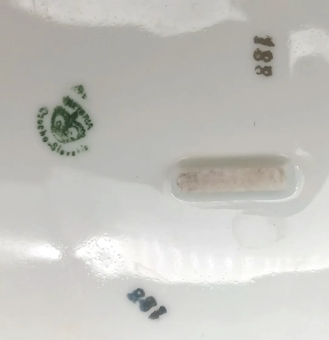Tschechisches Victoria Porzellan - Suppenschüssel mit Deckel (VIT43) – Bild 2