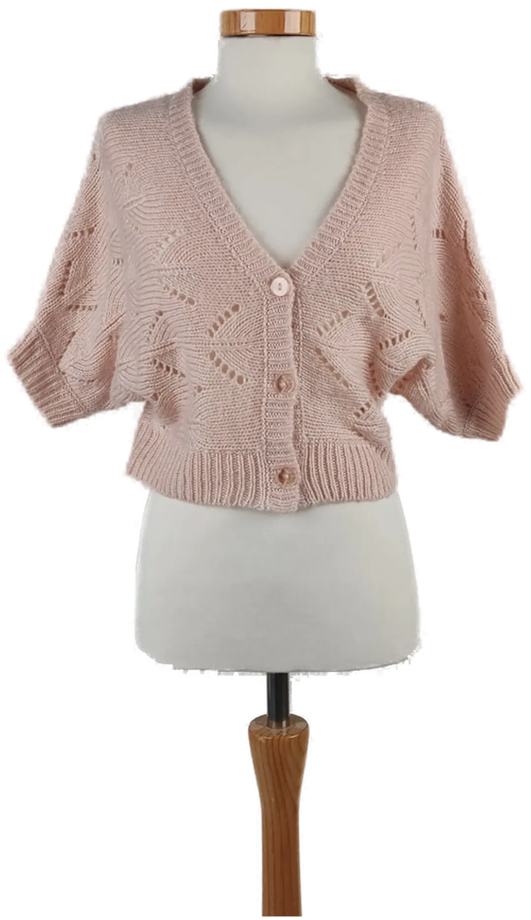 Damen Kurzarm Jäckchen Rosa - Gr. XS/34 - Bild 4