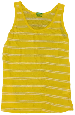 United Colors of Benetton Kindertop gelb/weiß Gr. S/CH - Bild 1