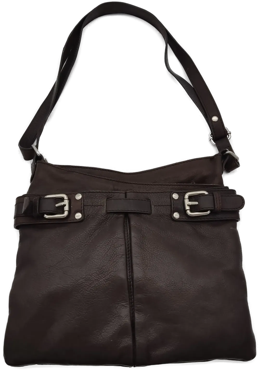 5TH AVENUE Damen Handtasche echtes Leder braun - Bild 1