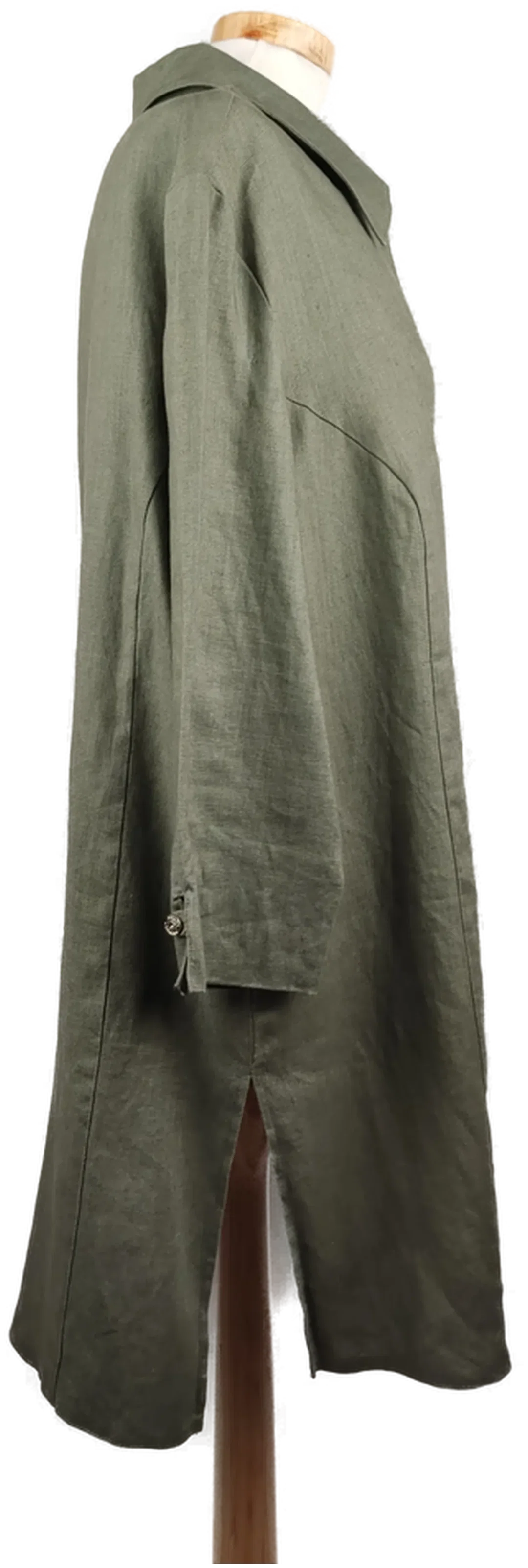 Yoors Damen lang Bluse mit Kragen grün - XXL/44 – Bild 3