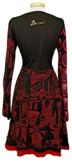 Desigual Damen Midikleid gemustert Gr. L - Bild 2