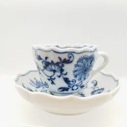 Mokkaset Zwiebelmuster Porzellan | Porzellan-Schatz - Bild 3