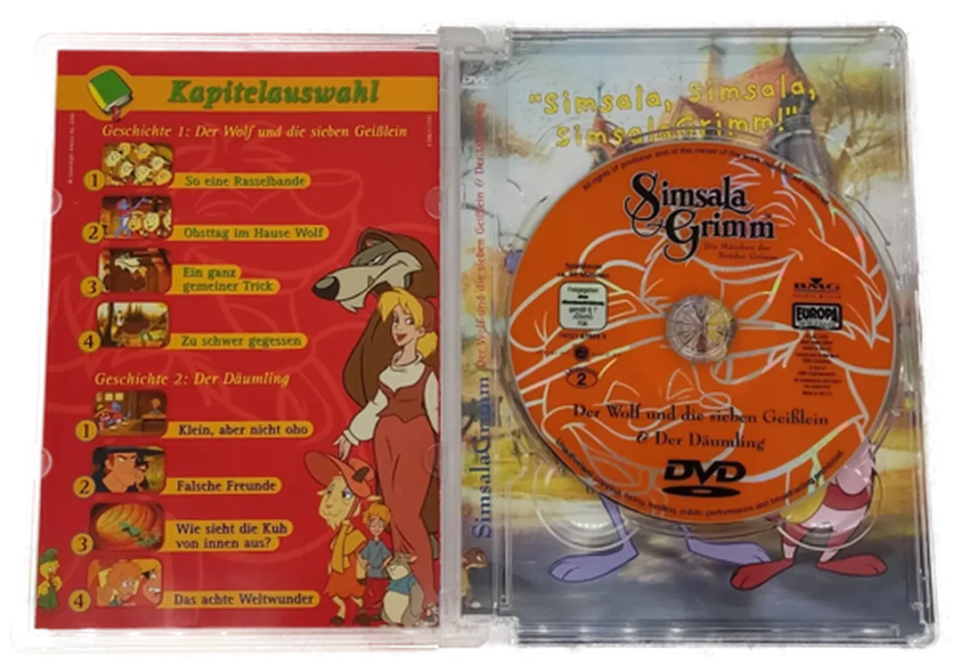 DVD Simsalagrimm Der Wolf und sieben Geißlein und Der Däumling – Bild 2