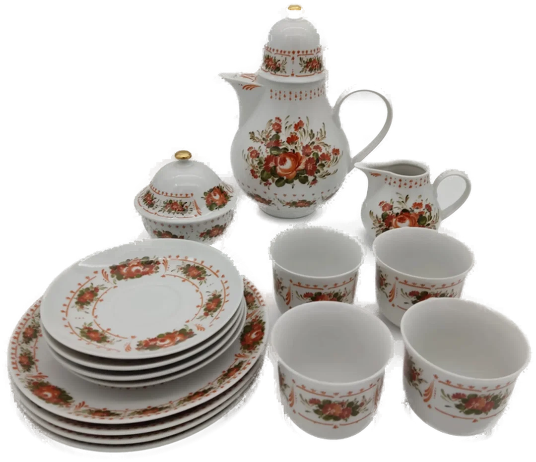 Kaffeeservice 4-Teilig Sonstige Porzellan | Retro-Charme - Bild 4