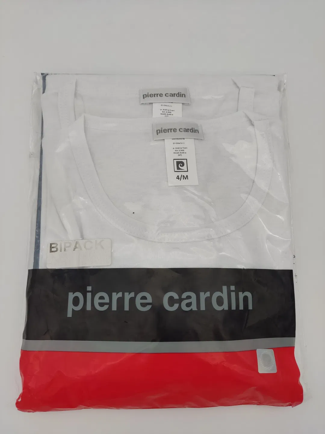PIERRE CARDIN Herren T-Shirt weiß 2er-Pack neu mit Etikett - Gr. M - Bild 1