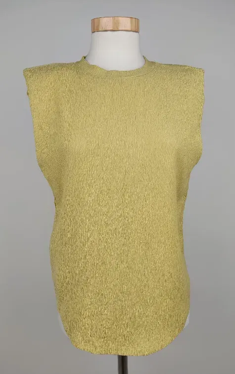 Mango Damen Shirt, gelb - Gr. XS - Bild 1