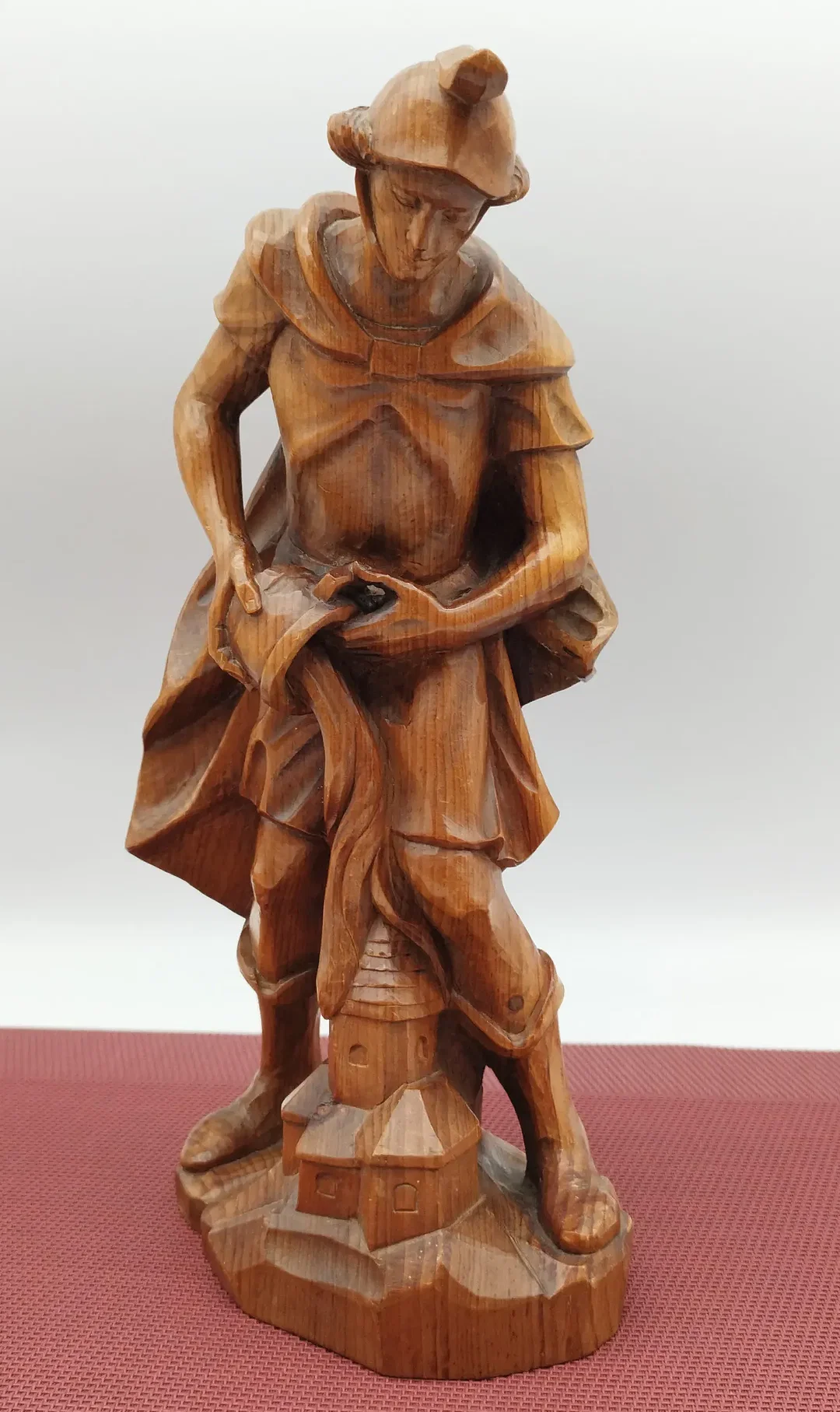 Geschnitzte Holzfigur Hl. Florian | Liebevoll Erhalten - Bild 1