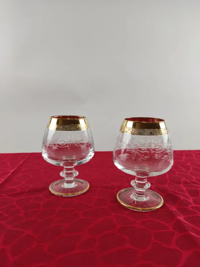 Zwei Kristall  Cognacschwenker  - Bild 1