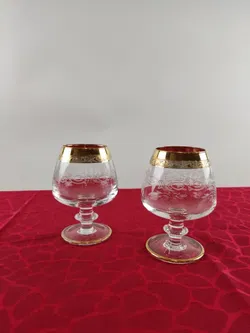 Zwei Kristall  Cognacschwenker  - Bild 1