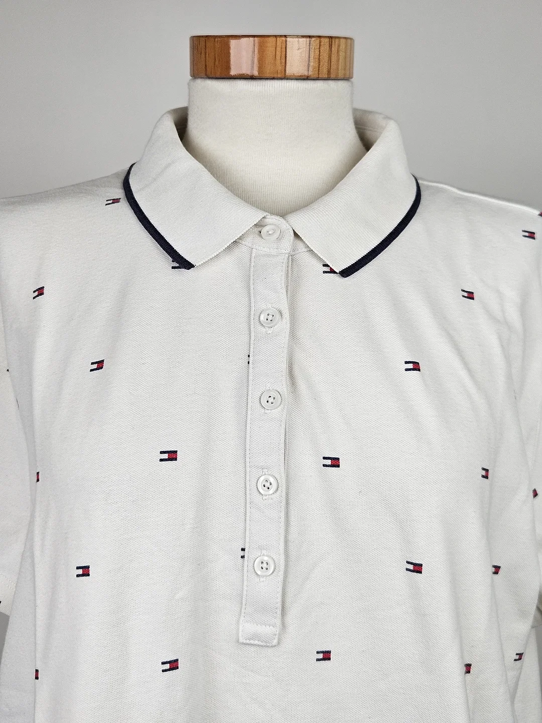 TOMMY HILFIGER Damen Poloshirt, weiß - Gr. XXL  – Bild 4