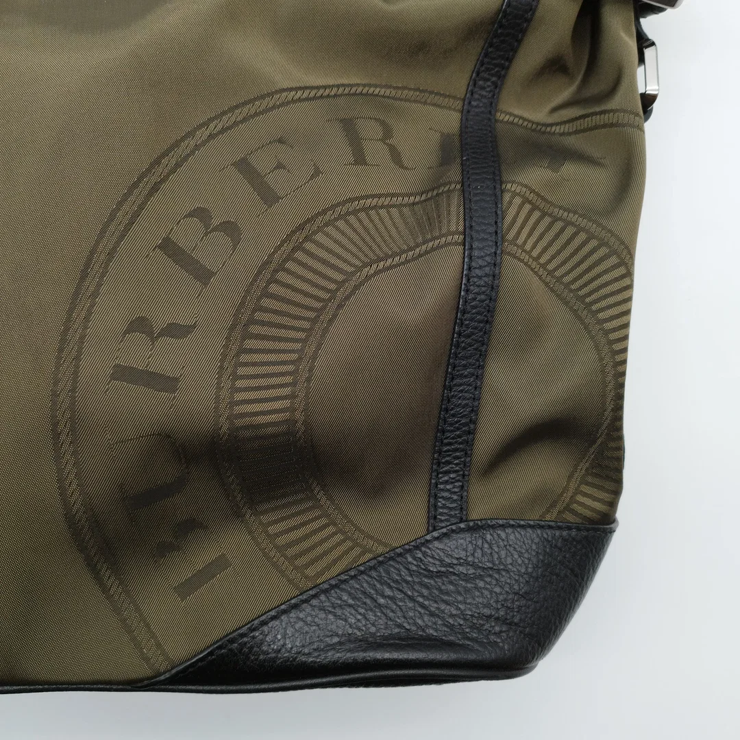 Burberry Tote Bag | Leder/Nylon | Olivengrün – Bild 3