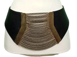 Joop! Vintage Korsagen/Taillengürtel mit Metallelementen Gr. 70 - Bild 1