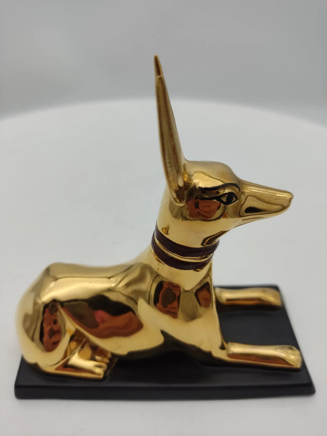 Anubis 'The jackal god' Porzellan & Zertifikat von Franklin Mint | Limitierte Rarität – Bild 3