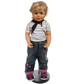 2 Große Künstlerpuppen – Mädchen & Bub – ca. 100 cm & 80 cm – Ideal als Auslagenpuppen für Kinderbekleidung - Bild 2