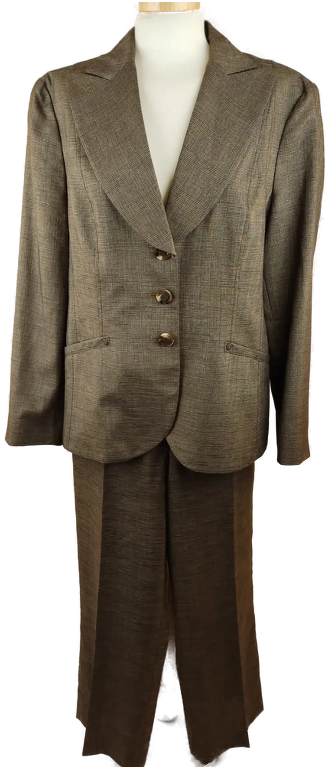 apriori Damen Hosenanzug braun kariert - XL/42 - Bild 4