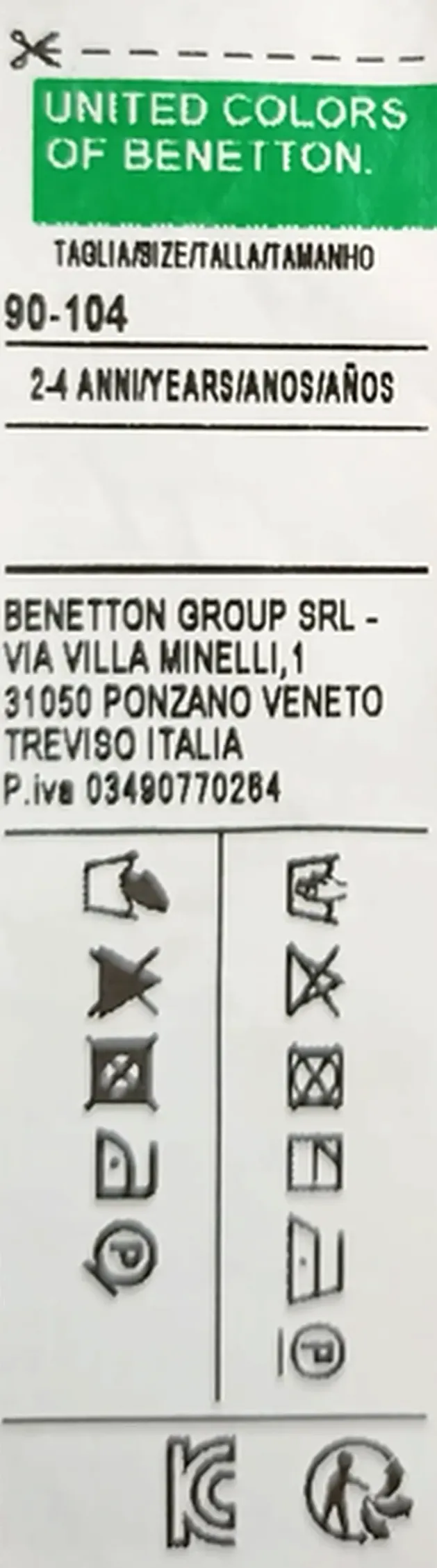 United Colors of Benetton Kindermütze grau Gr. 90-104 – Bild 3