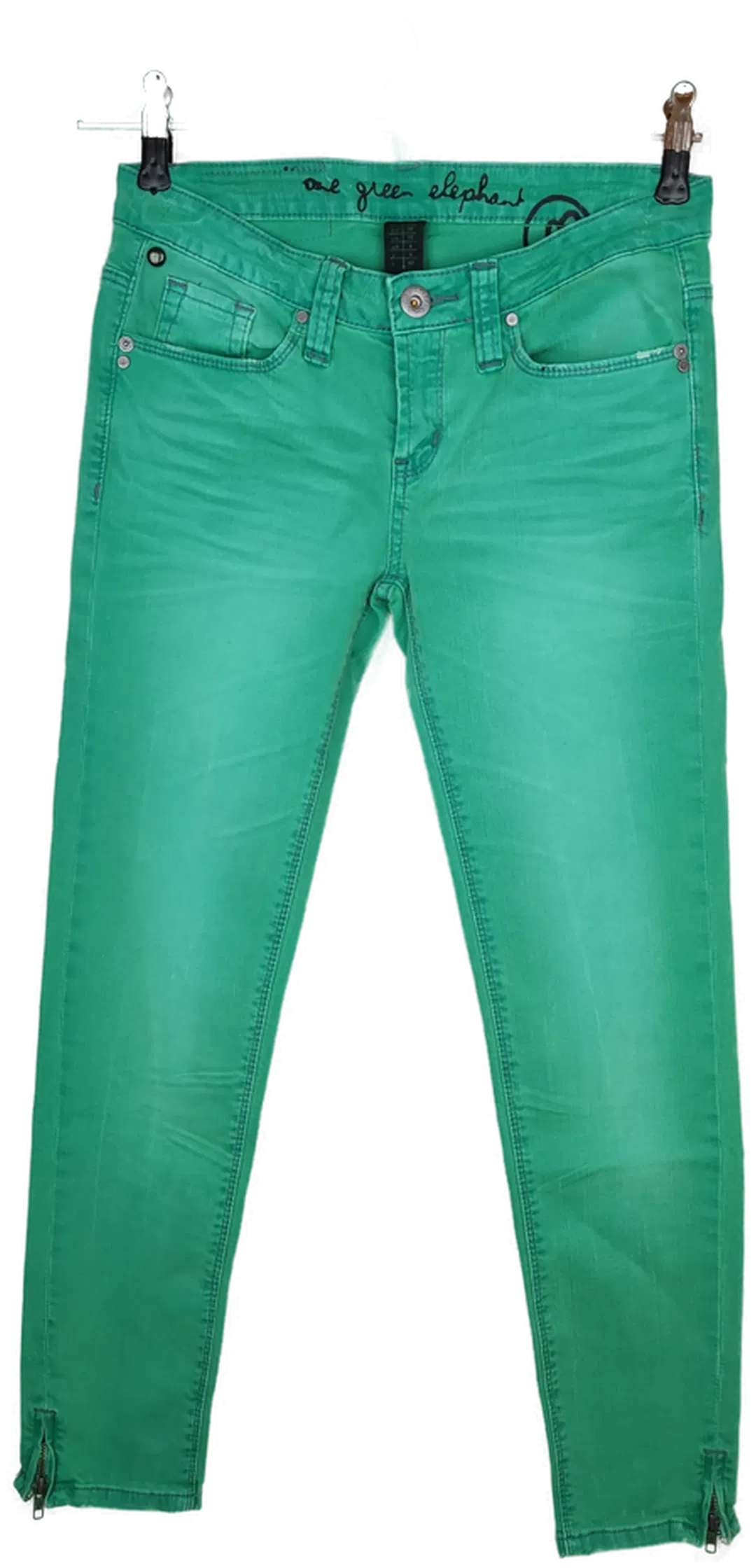 One Green Elephant Damen Jeans grün - S/36 - Bild 1