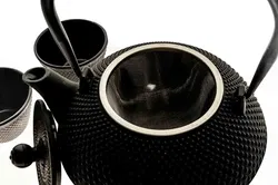 Asia Gusseisen-Teeset mit Teefilter und 2 Tassen - Bild 3