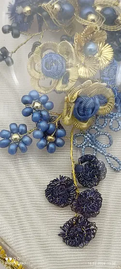 Vintage Hängendes Osterei Mit Perlen | Klosterarbeit - Bild 6