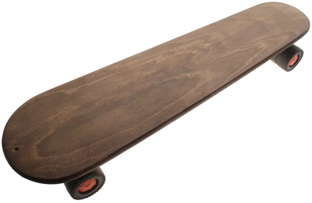 Vintage Old School Skateboard | Länge ca. 58,5 cm | Holzdeck mit Doppelrollen - Bild 1