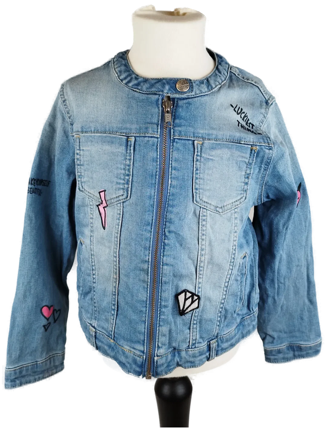 C&A Girls Jeans Jeansjacke - Gr. 122 / 98% Baumwolle - Bild 1