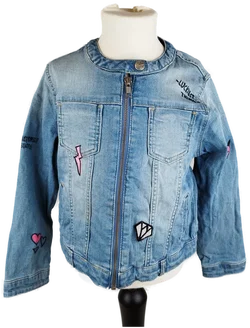 C&A Girls Jeans Jeansjacke - Gr. 122 / 98% Baumwolle - Bild 1