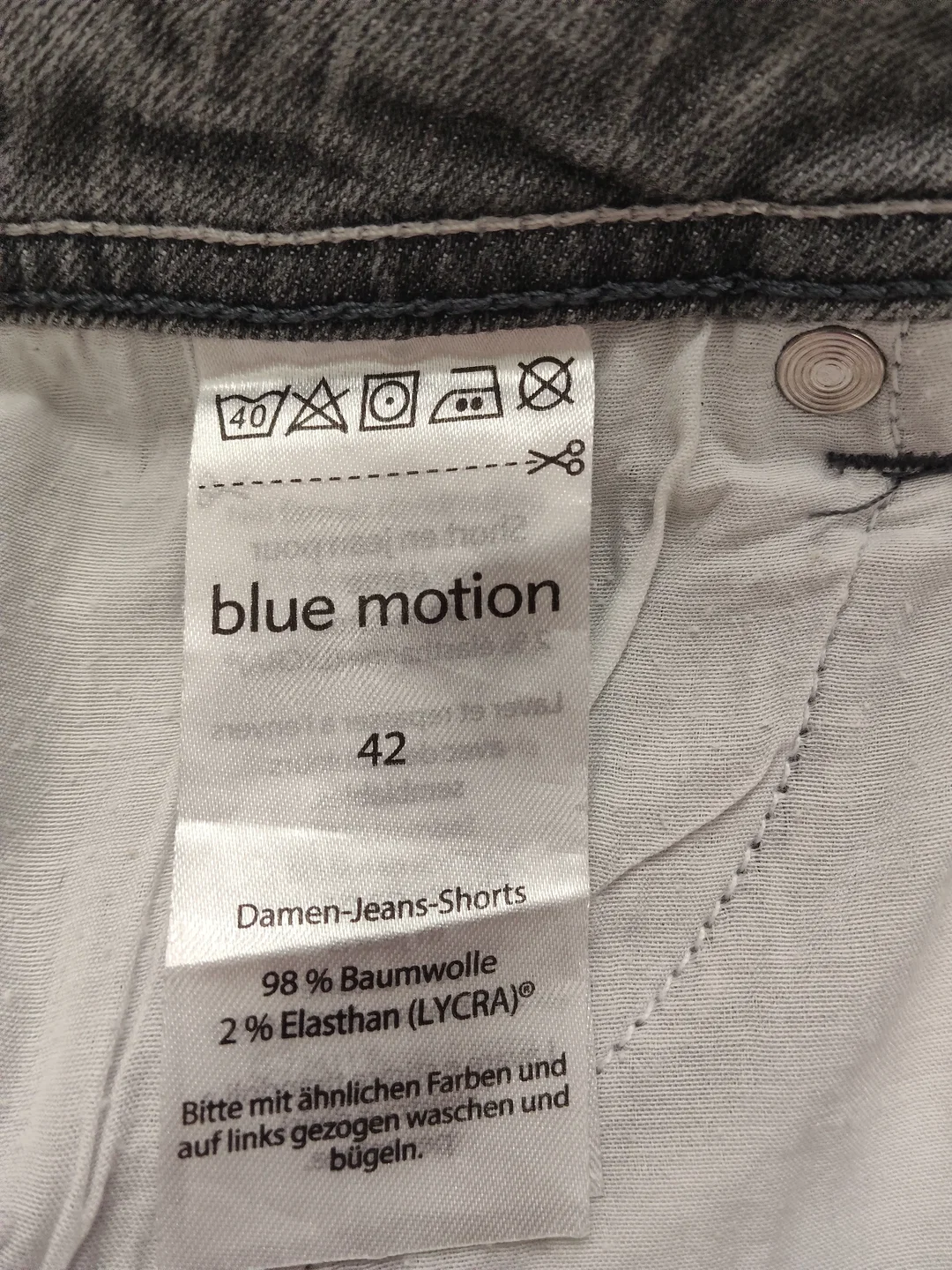 Damenshort Blue Motion Unifarben | Sommerleicht – Bild 3