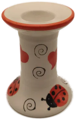 Kerzenhalter Marienkäfer, Herz, Valentinstag - Bild 1