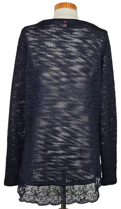 ONLY Damen Pullover, marine - Gr. L  - Bild 3