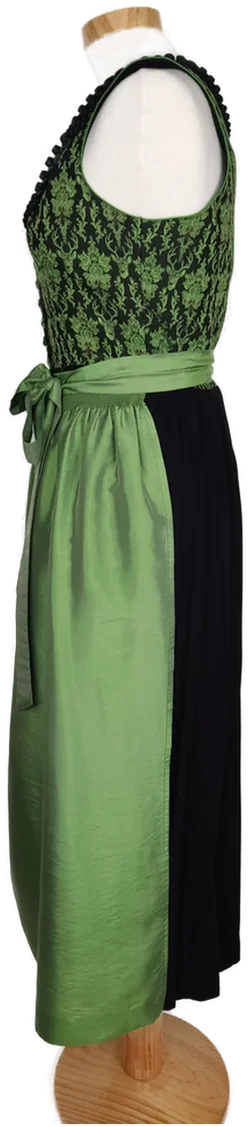 Salzburger Dirndl Damendirndl schwarz/grün - 34 - Bild 3
