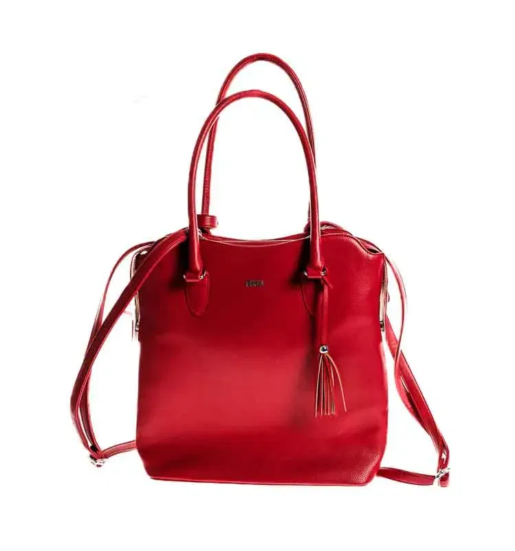 Henkeltasche Socha rot mit herausnehmbaren Laptopfach  - Bild 4