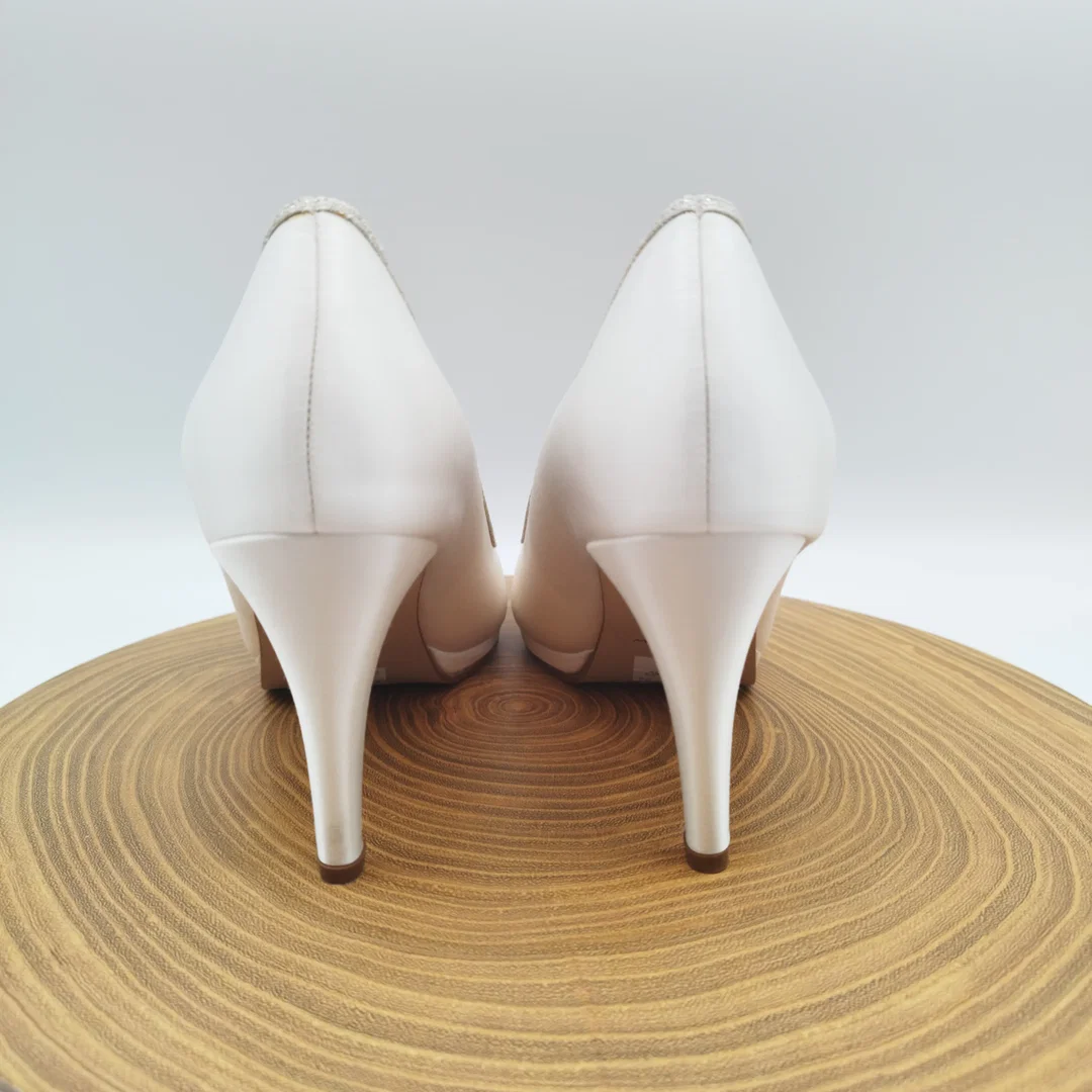 Rainbow Club Brautschuhe – Gr. 42 – Ivory Satin – breite Passform – Bild 3