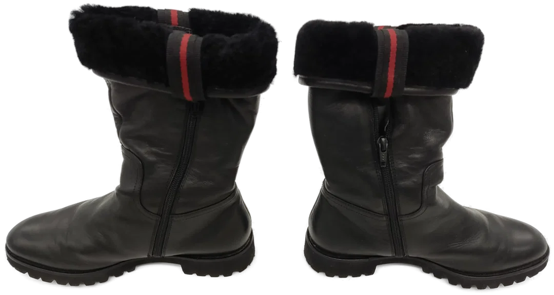 Högl Lederdamenstiefel Schwarz Gr: 37 1/2 – Bild 4