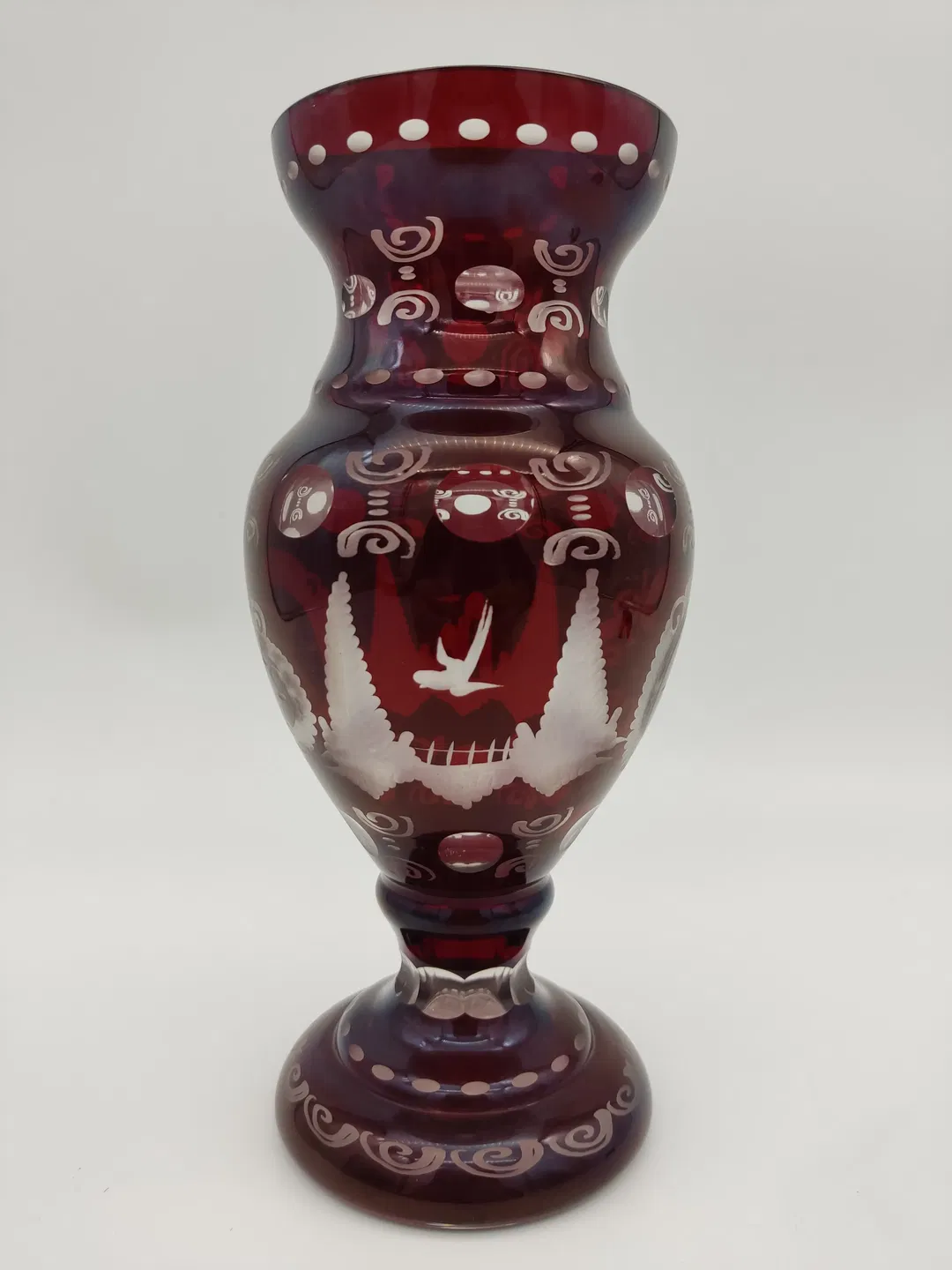  Glasvase in rot - Bild 4