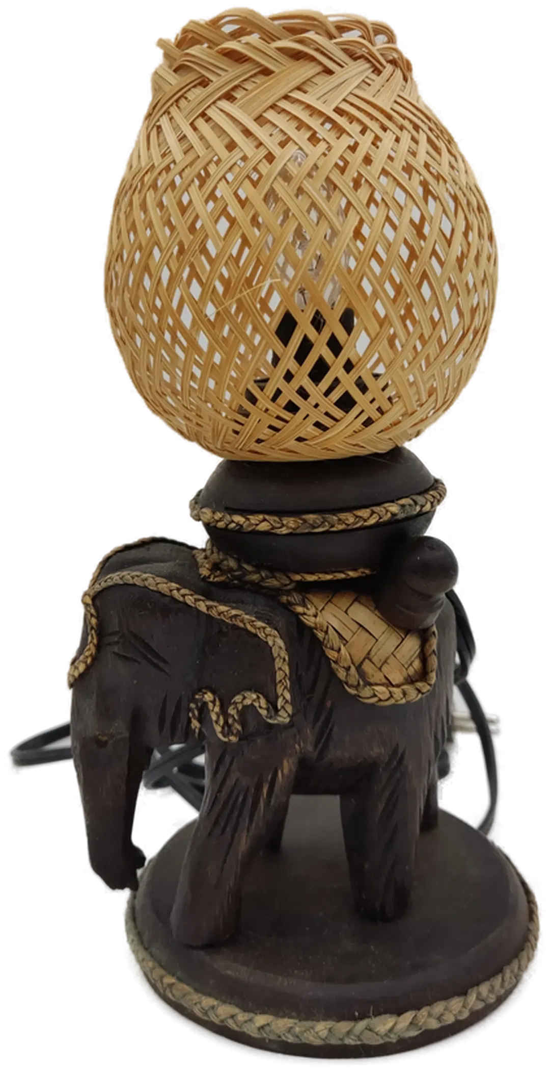 Elefant Tischlampe braun, Höhe: 23 cm - Bild 4