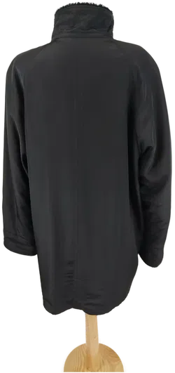 Damen Winterjacke mit Webpelz schwarz - L/40 - Bild 2