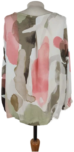 Damenbluse s.Oliver Black Label Viskose Aquarell-Print | Leicht & Elegant - Bild 2