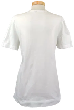 Marc Cain Damen T-Shirt weiß gemustert Gr. M - Bild 2