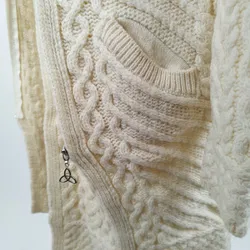 ARAN MOR IRELAND Wolljacke - Gr. L / 100% Schurwolle - Bild 4