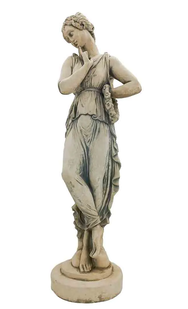 Klassische Skulptur Frauenfigur Steinguss 65 cm antiker Stil - Bild 1