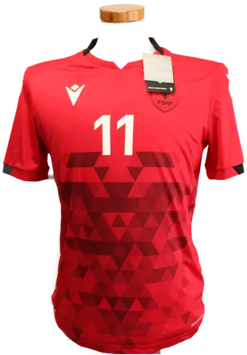 Original Albanien Nationaltrikot – Spielertrikot #11 „MUSA“ mit Autogramm - Bild 4
