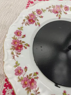 Porzellan-Teller Seltmann Bavaria  Blumen-Kerzenhalter  | DIY-Schatz - Bild 12