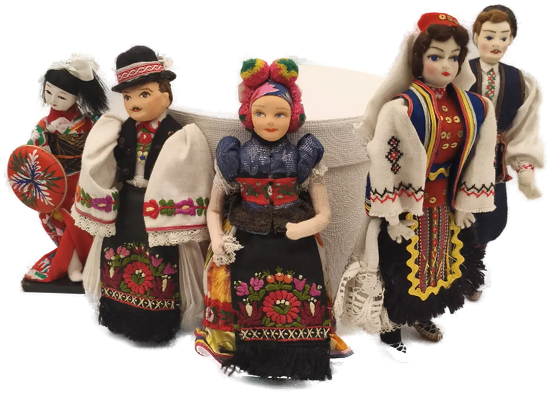 5 Trachtenpuppen, Souvenir - Bild 3