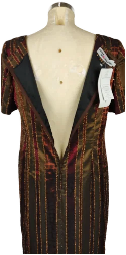 Maxi-Abendkleid Bronzestreifen | Petra  Wiechmann - Bild 5