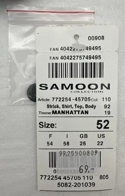 Samoon by Gerry Weber - Damenshirt - Gr. 52 - Bild 6