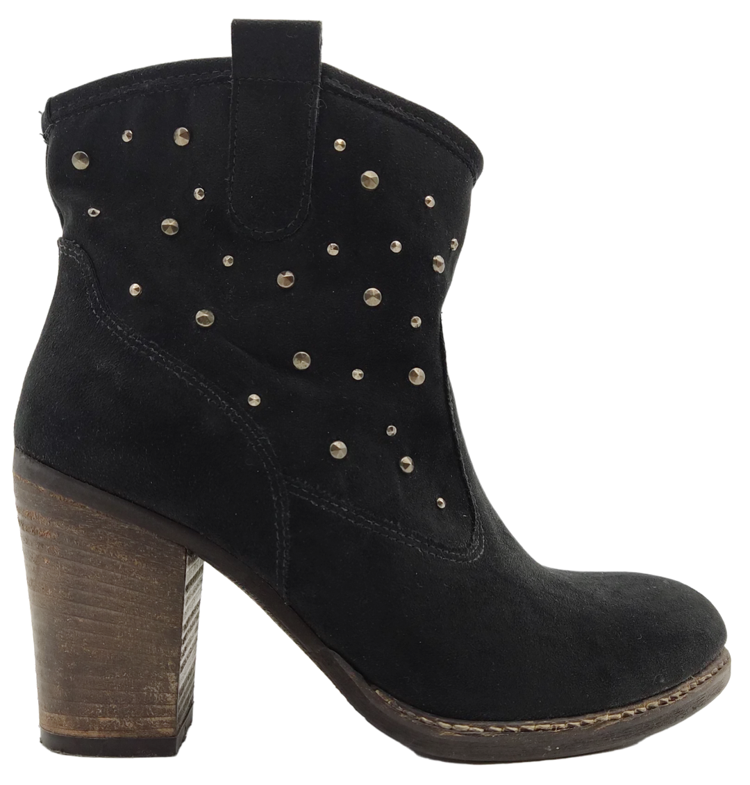 Damen Stiefletten Made in Italy, schwarz - Gr. 36 - Bild 4