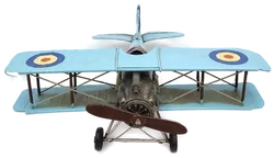 Doppeldecker Blechflugzeug - Modell  - Bild 5