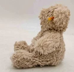 Original Steiff Teddybär Fynn 18cm Beige Zottelplüsch Knopf im Ohr – Vorschau 3