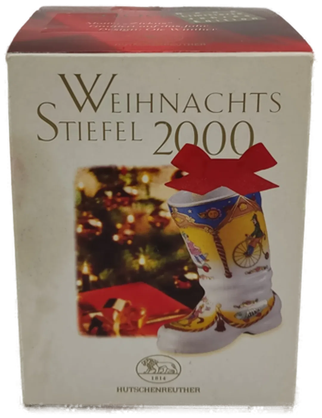 Hutschenreuther Weihnachtsstiefel 2000 Porzellan – Bild 2